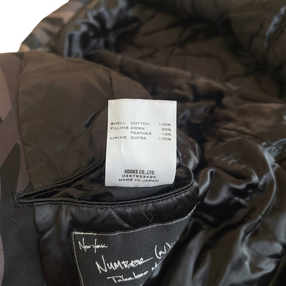 Number (N)ine AW2004 "Give Peace A Chance" Tribal Heart Camo Down Jacket