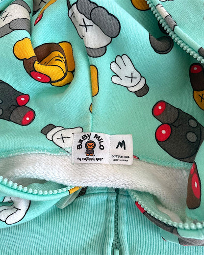 Bape x Kaws 2005 Dissected Baby Milo Full Zip Hoodie