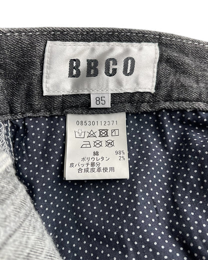 BBCO Japanese Brand Cracked Print Lightweight Denim Jeans