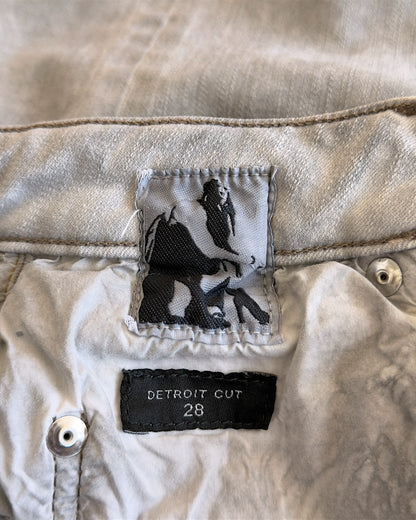 Rick Owens Drkshdw SS22 "Fogachine" Pearl Detroit Cut Denim Jeans