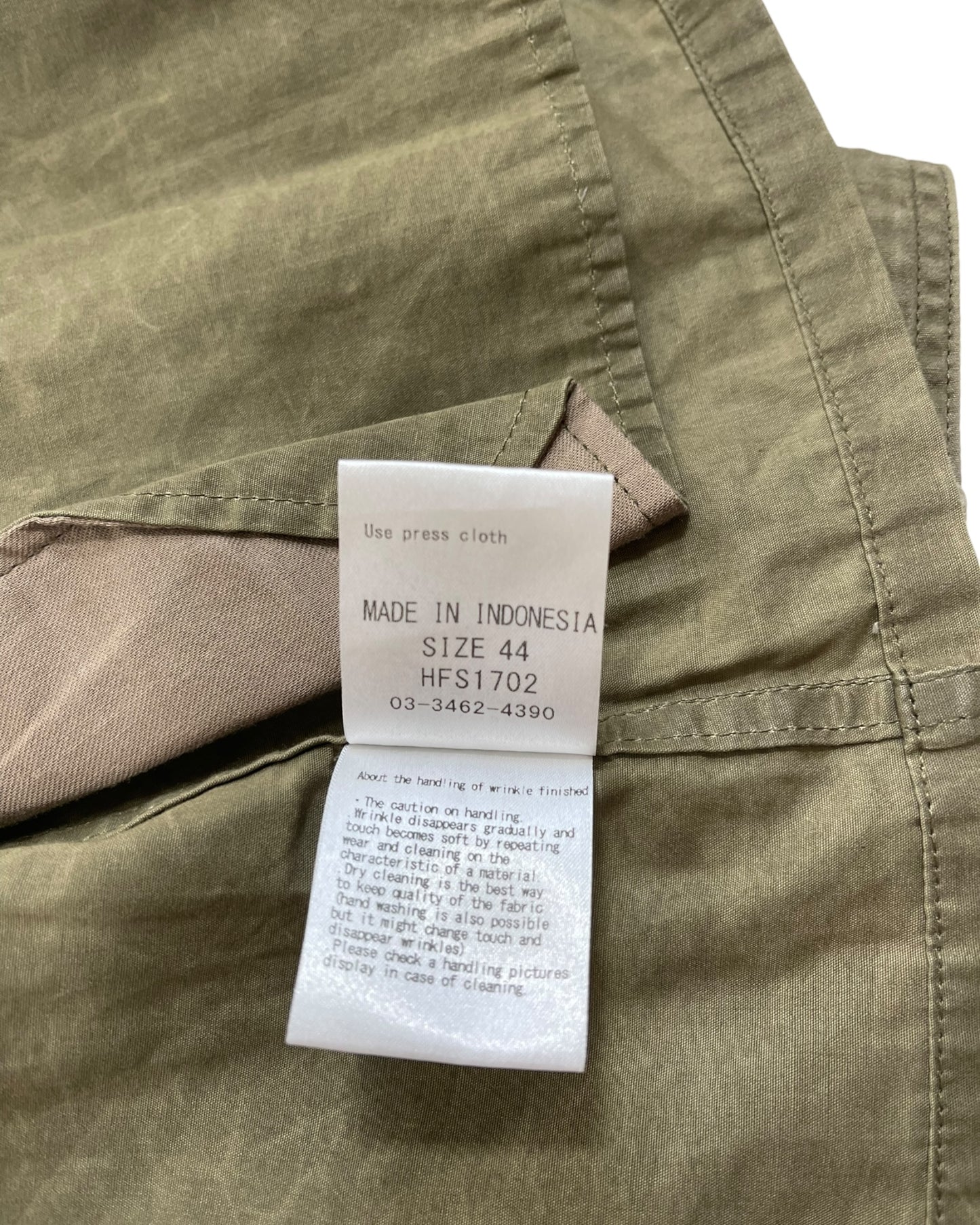 Share Spirit Homme Wrinkle Effect Military M-65 Shirt Jacket