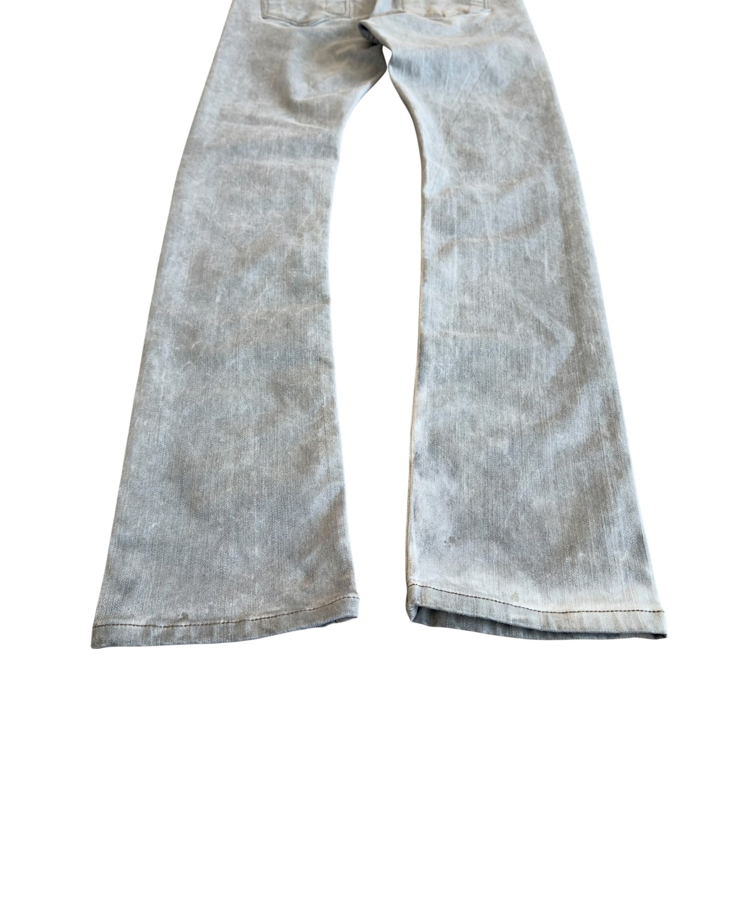 Rick Owens Drkshdw SS22 "Fogachine" Pearl Detroit Cut Denim Jeans