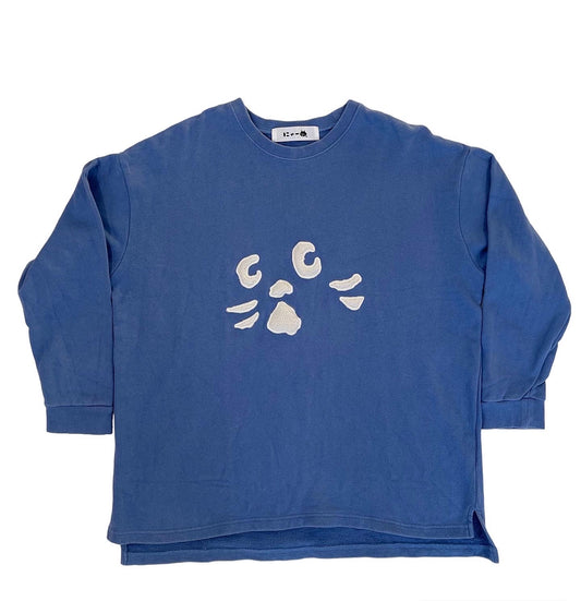 Né-Net Chenille Cat Patch Crewneck Sweatshirt