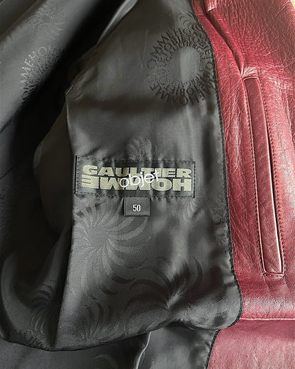 Jean Paul Gaultier Homme Object Leather Tailored Jacket