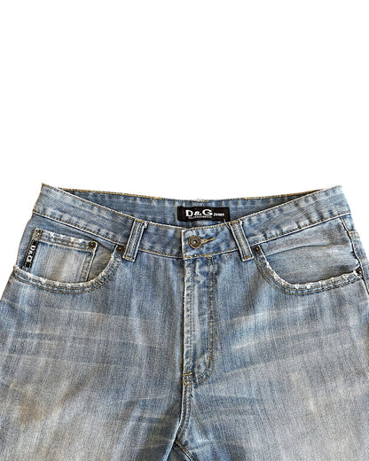 Dolce & Gabbana D&G Jeans Light Wash Straight Denim