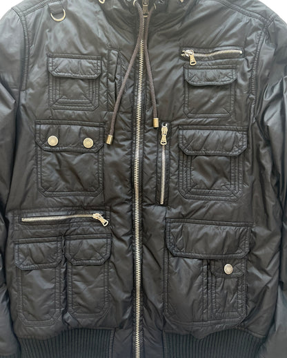 Dolce & Gabbana 00s Multi-Pocket Cargo Security Nylon Padded Jacket