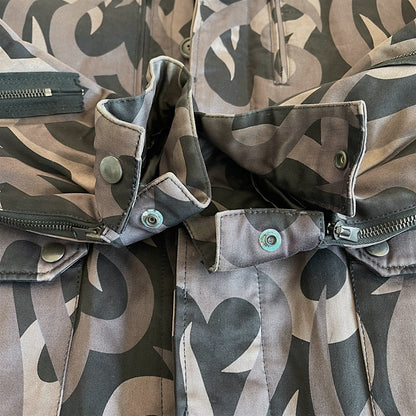 Number (N)ine AW2004 "Give Peace A Chance" Tribal Heart Camo Down Jacket