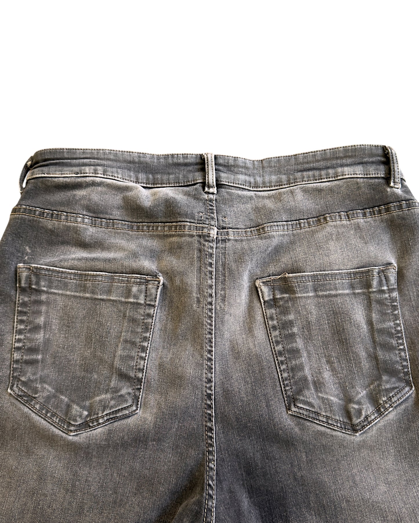 Rick Owens Drkshdw SS2023 Pentagram Dark Dust Detroit Cut Denim Jeans