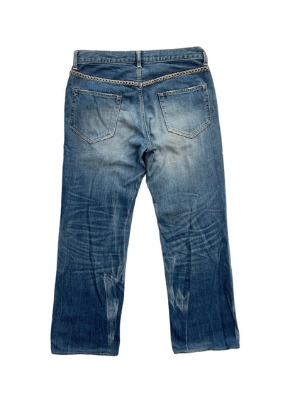 2000s Kiminori Morishita Cashmere Wrapped Studs Repair Denim