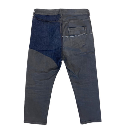 SS19 Rick Owens “Babel” Tyrone Patchwork Cropped Denim