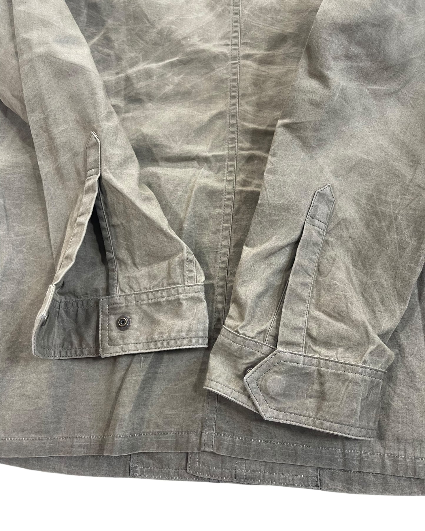 Share Spirit Homme Wrinkle Effect Military M-65 Shirt Jacket