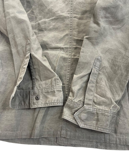 Share Spirit Homme Wrinkle Effect Military M-65 Shirt Jacket