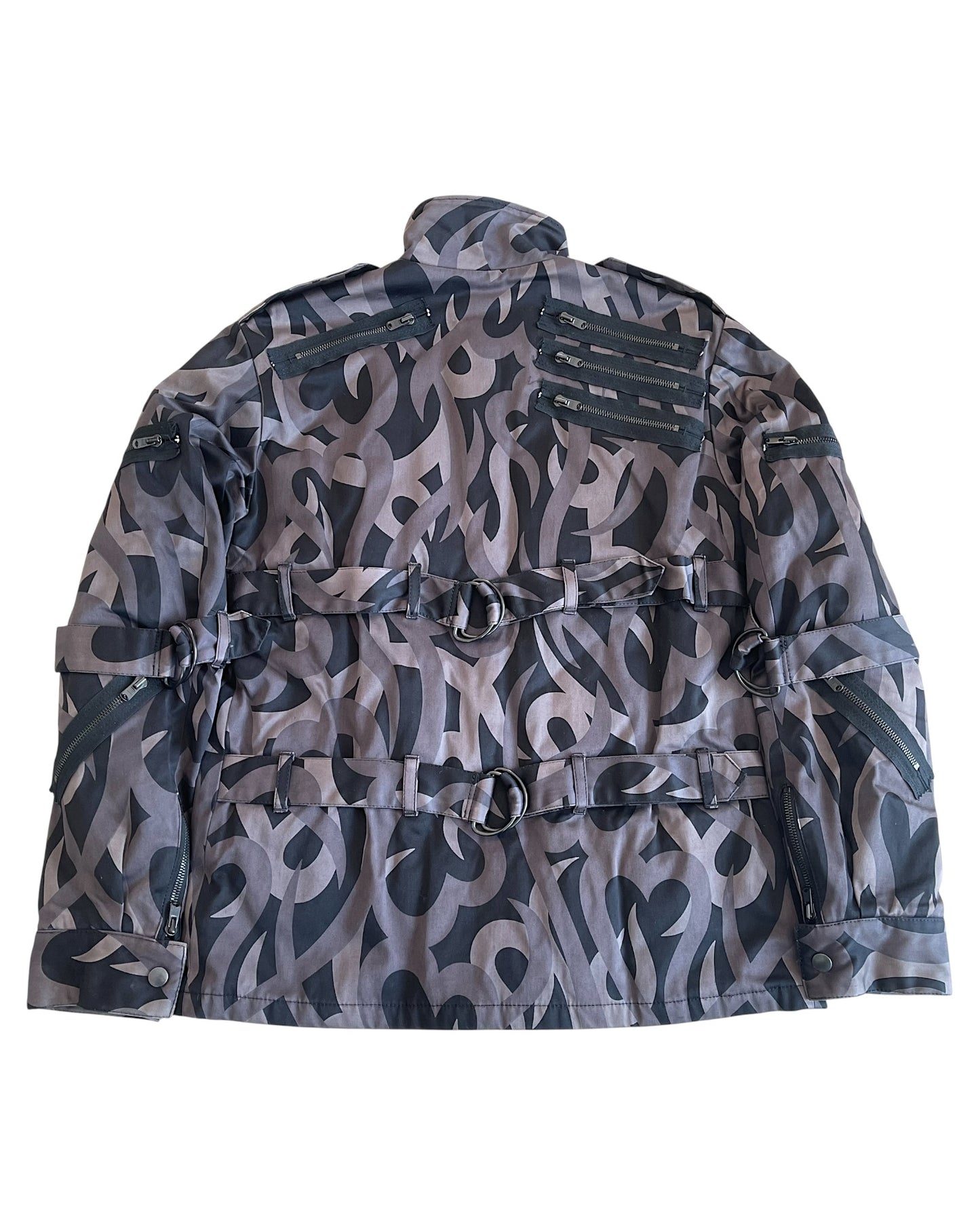 Number (N)ine AW2004 "Give Peace A Chance" Tribal Heart Camo Down Jacket