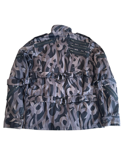 Number (N)ine AW2004 "Give Peace A Chance" Tribal Heart Camo Down Jacket