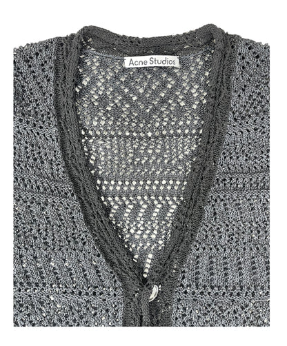 FW21 Acne Studios Crochet Oversized Knit Cardigan