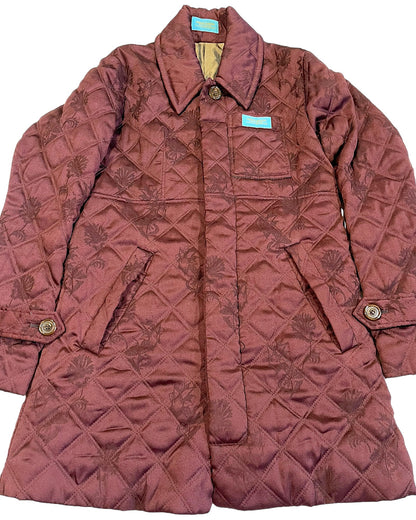 AW1997/98 Undercover “Leaf” Embroidery Rayon Quilted Coat