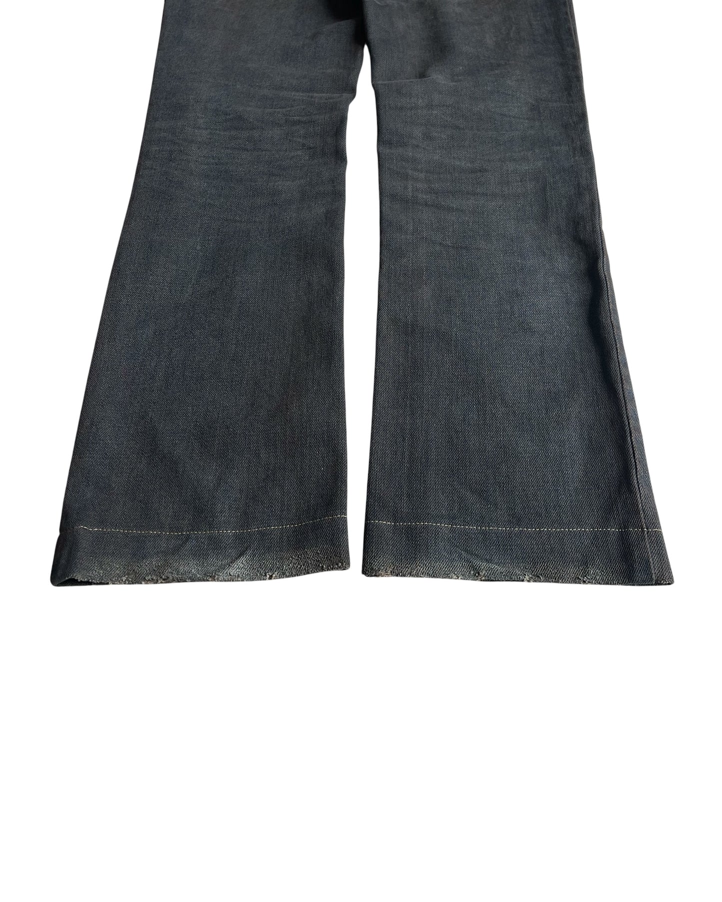 Dolce & Gabbana Mud Wash DG Emblem Distressed Denim Jeans