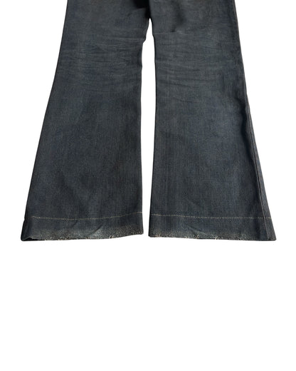 Dolce & Gabbana Mud Wash DG Emblem Distressed Denim Jeans