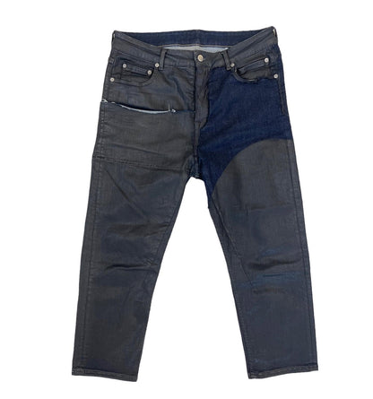 SS19 Rick Owens “Babel” Tyrone Patchwork Cropped Denim