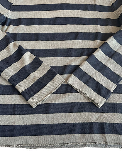 Comme Des Garcons SHIRT Over-Dyed Wool/Poly Striped Sweater