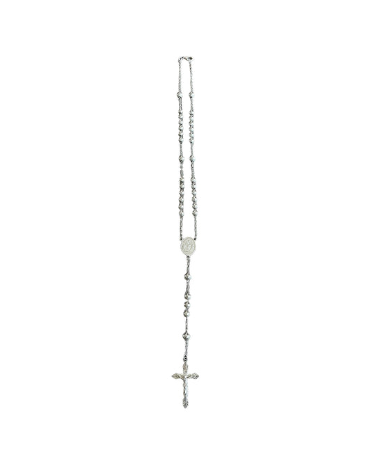 Dolce & Gabbana .925 Sterling Silver Cross Rosary Necklace