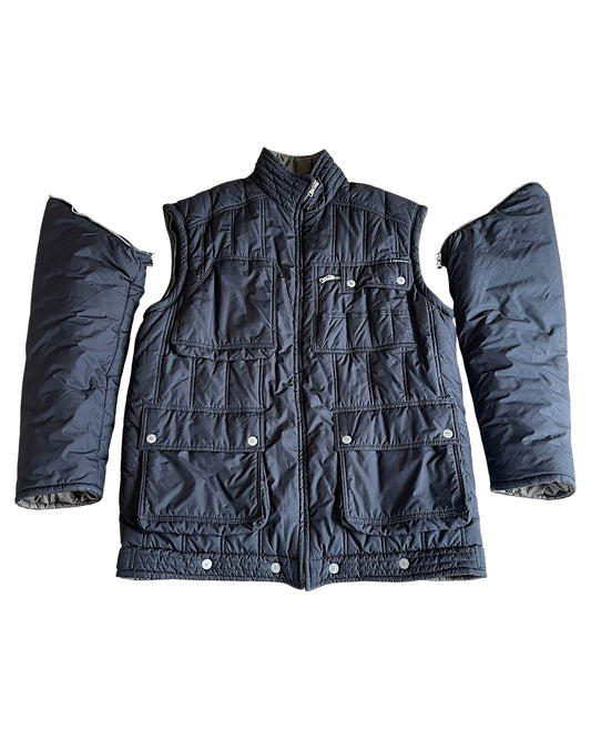 Dolce & Gabbana 2000s Multi-Pocket Down Puffer Vest Jacket