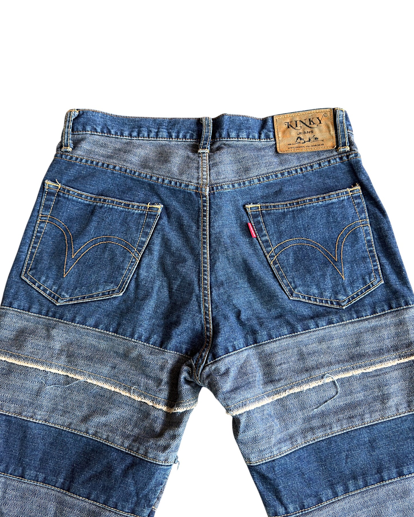 Hysteric Glamour Patchwork Hagi Bootcut Denim Jeans
