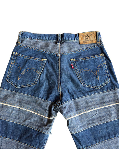 Hysteric Glamour Patchwork Hagi Bootcut Denim Jeans