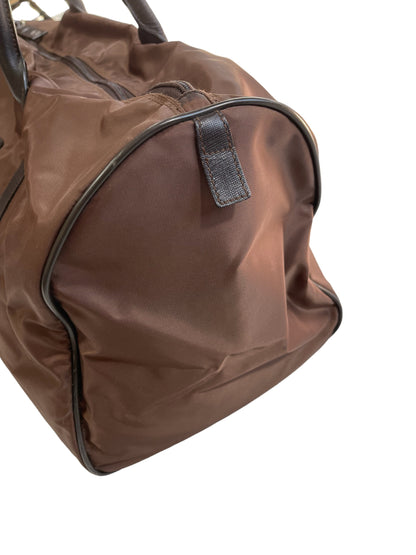 2000 Prada Duffle Luggage Carry On Nylon & Leather Bag