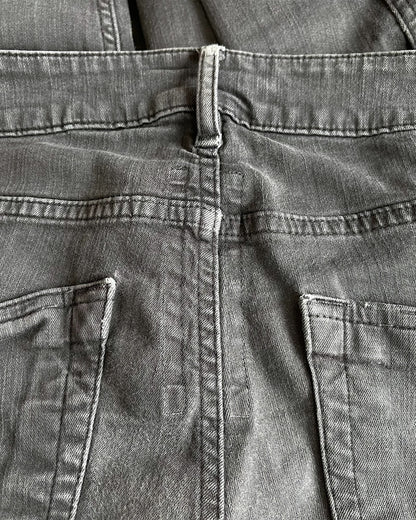 Rick Owens Drkshdw FW19 Faded Black Tyrone Cut Denim Jeans