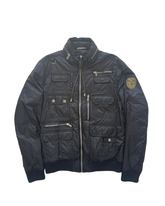 Dolce & Gabbana 00s Multi-Pocket Cargo Security Nylon Padded Jacket