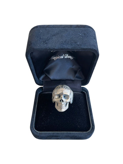 Number (N)ine AW07 'Love God Murder' Magical Design Skull .925 Silver Ring