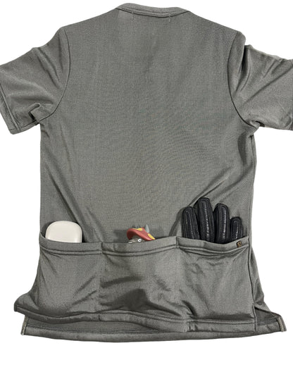 2000s Beauty:Beast Padded Puzzle Panel Cycling Mesh Top