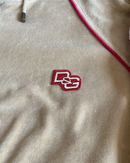 Dolce & Gabbana 2000s Striped Velour Hoodie