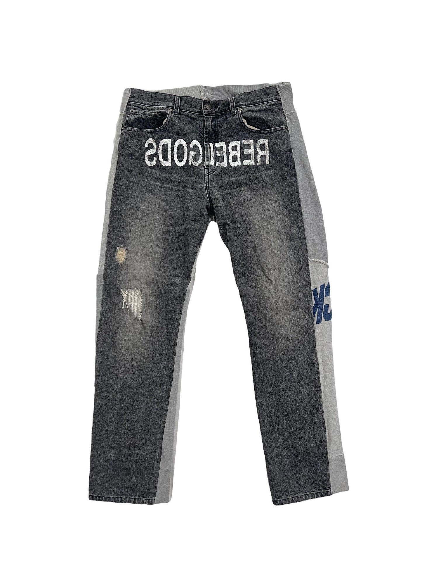 AW2002 Undercover "Witch Cell Division" Rebel Gods Hybrid Denim