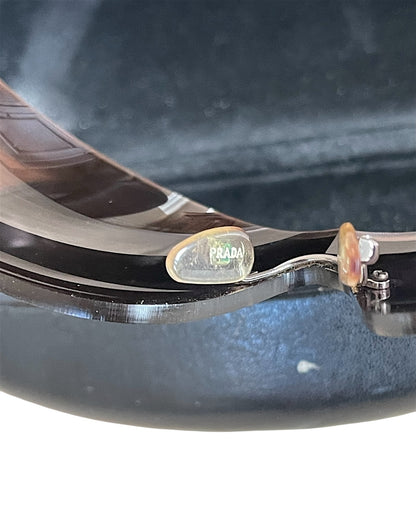 Prada 2000s Flame Wave Shield Sunglasses