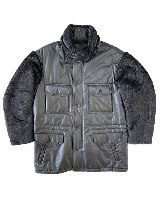 AW1996 Issey Miyake Men Gorilla Fur Leather Parka