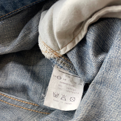 2000s Kiminori Morishita Cashmere Wrapped Studs Repair Denim