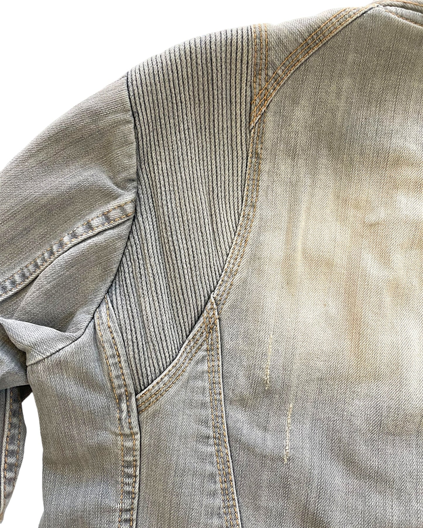 GOA Sand Wash Denim Biker Jacket