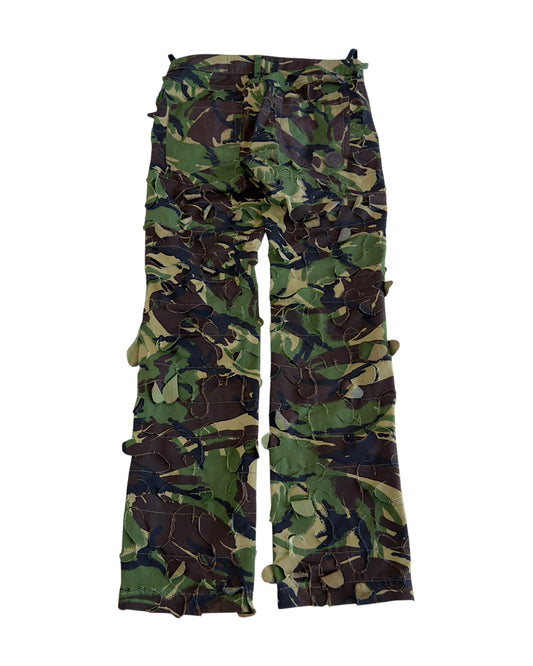 Griffin Blade Cut Distressed British Camo Pants