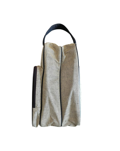 Prada Sport 2000s Leather Trim Expandable Clutch Canvas Bag