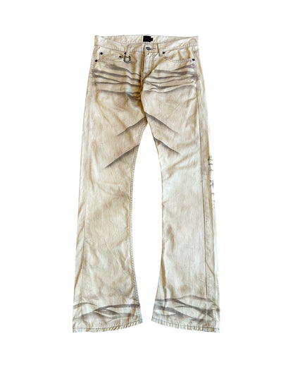 Jackrose Whisker Marble Bootcut Flare Denim Jeans
