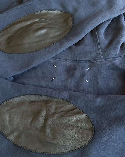 Maison Margiela SS15 Leather Elbow Patch Hoodie