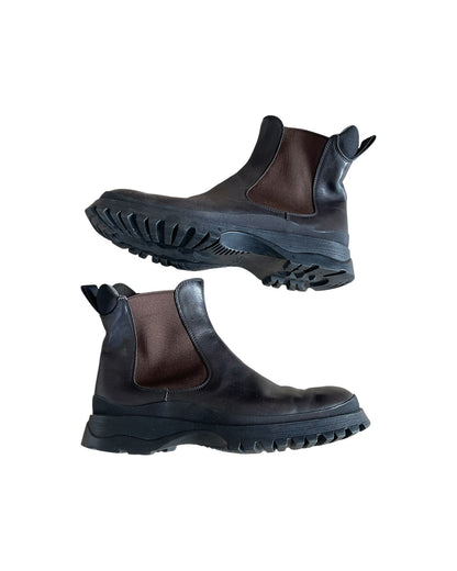 Prada Sport Chelsea Hiking Leather Boots