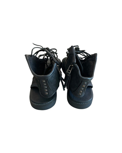 14th Addiction Studded Spike Leather Ankle Sandals