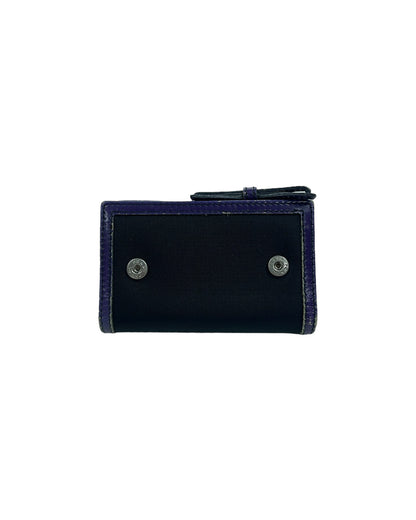 Prada FW09 Leather Ribbon Trim Key Case Holder Wallet