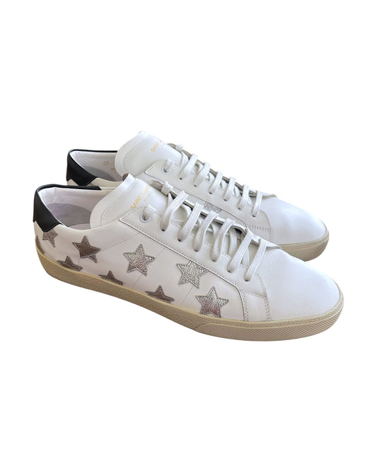 Saint Laurent SL/06 Court Classic Star Leather Low Sneakers