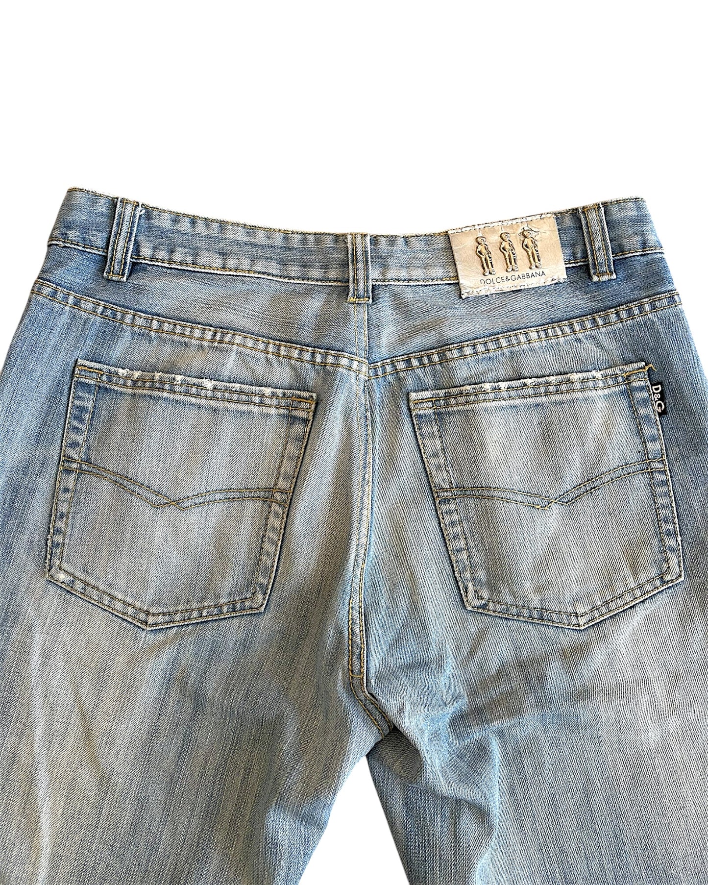 Dolce & Gabbana D&G Jeans Light Wash Straight Denim