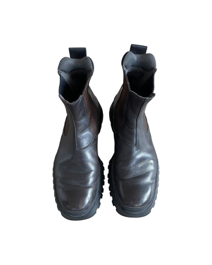Prada Sport Chelsea Hiking Leather Boots
