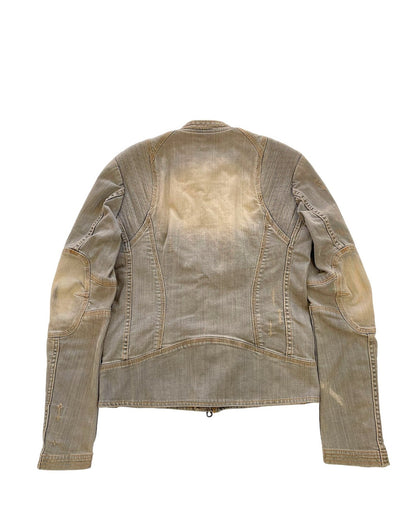 GOA Sand Wash Denim Biker Jacket